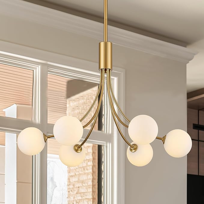 Boho Rattan Chandelier with Woven Shades