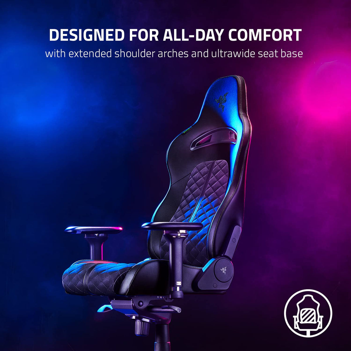 Black Reclining Gaming Chair