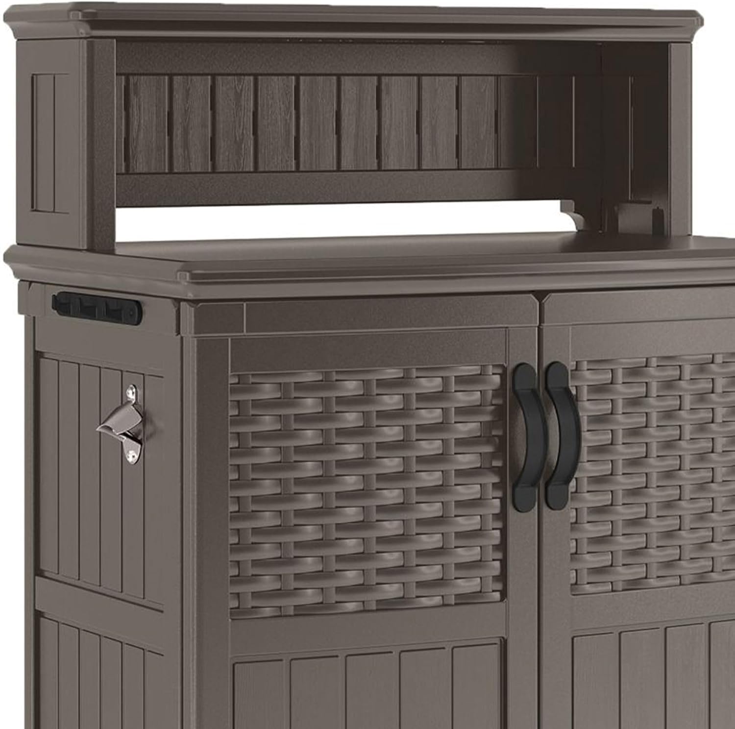 Outdoor Prep Station with Storage Cabinet