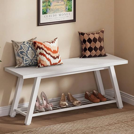 Industrial Shoe Storage Bench