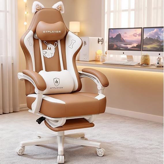 Cat Ear Velvet Gaming Chair
