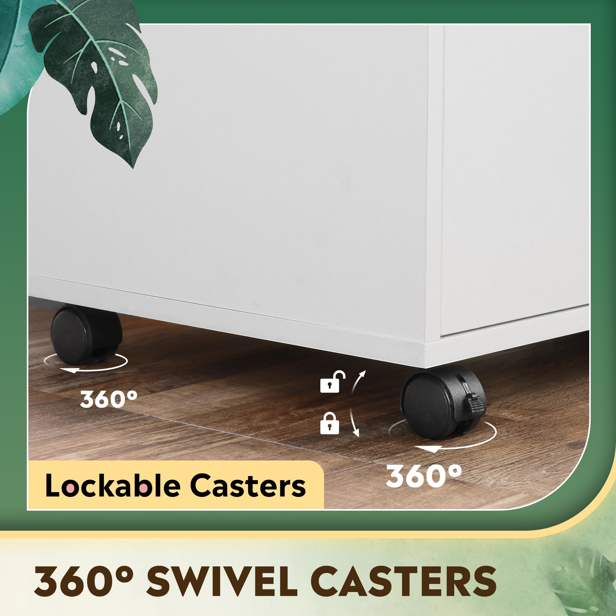 Office Storage Cabinet with Doors and Shelves