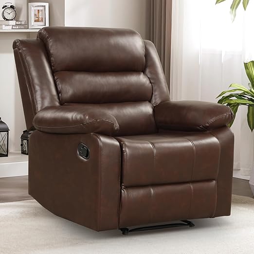 Waterproof PU Leather Manual Recliner Chair
