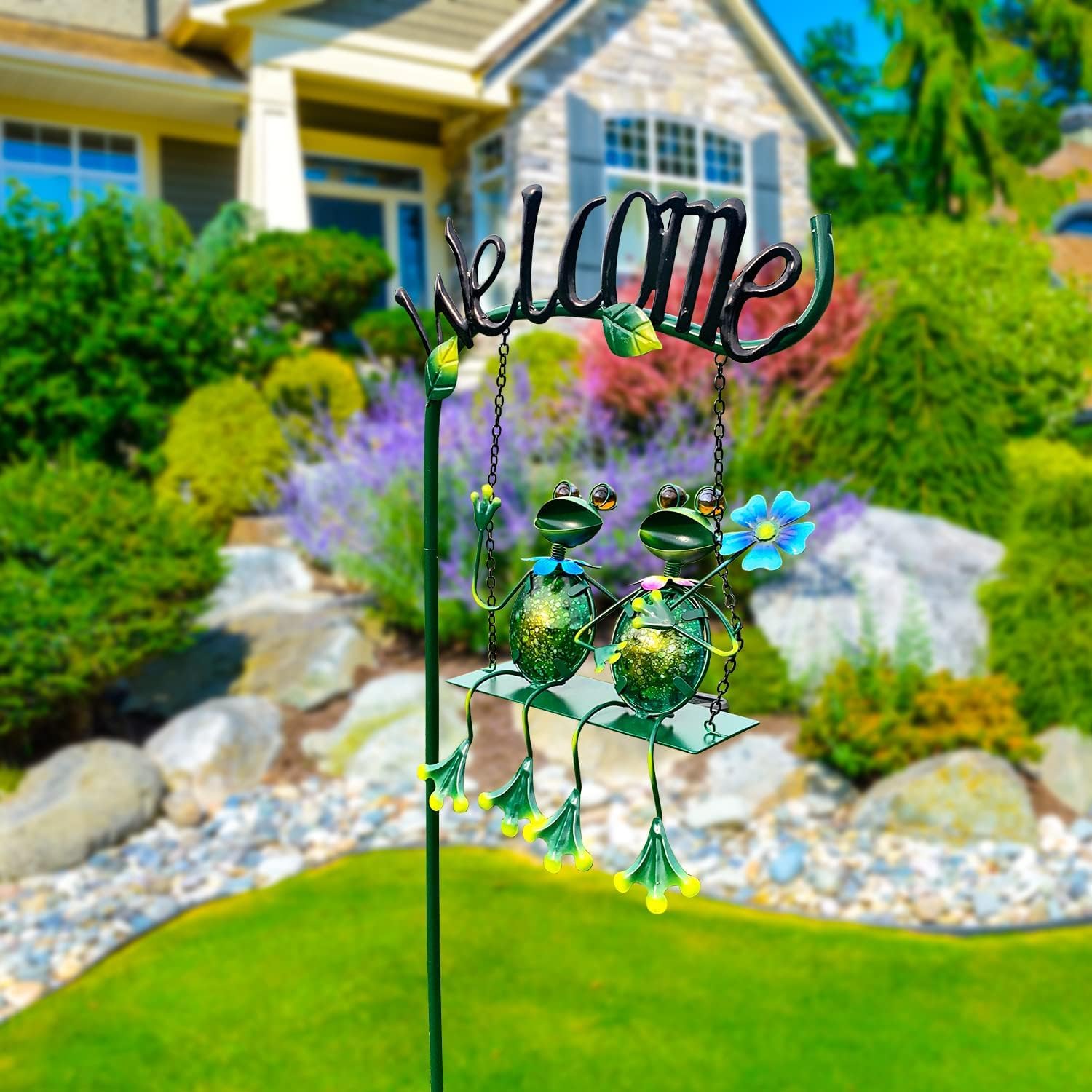 Solar Swing Garden Stake Light