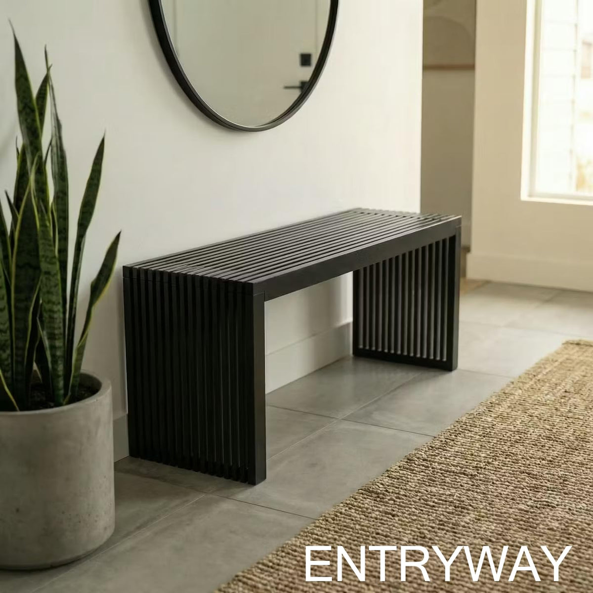 Bamboo Waterfall Bench
