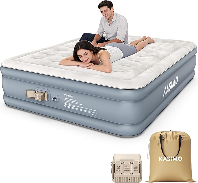 Queen Air Mattress with Built-In Battery Pump
