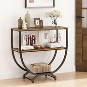 3-Tier Industrial Console Table