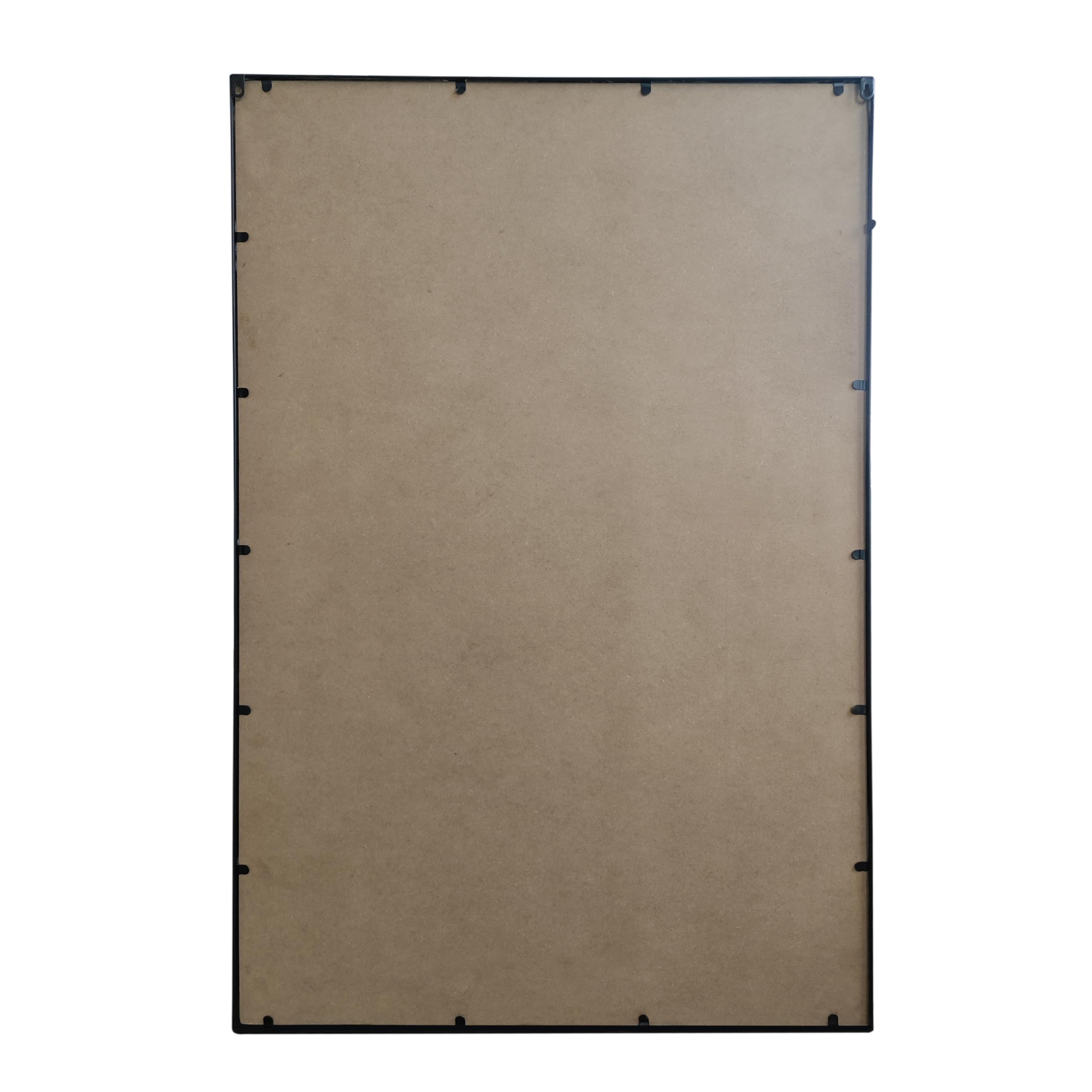 Arched Grid Wall Mirror – Matte Black, 47" x 32"