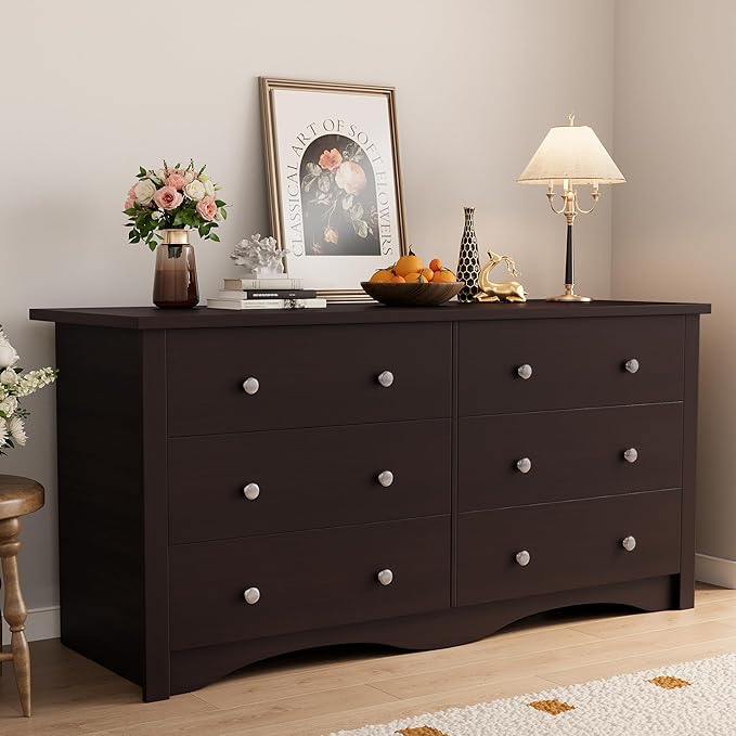 6-Drawer Dresser with TV Stand