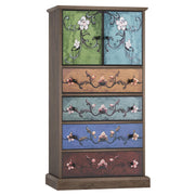Boho Tall Dresser with 4 Drawers & 2 Doors