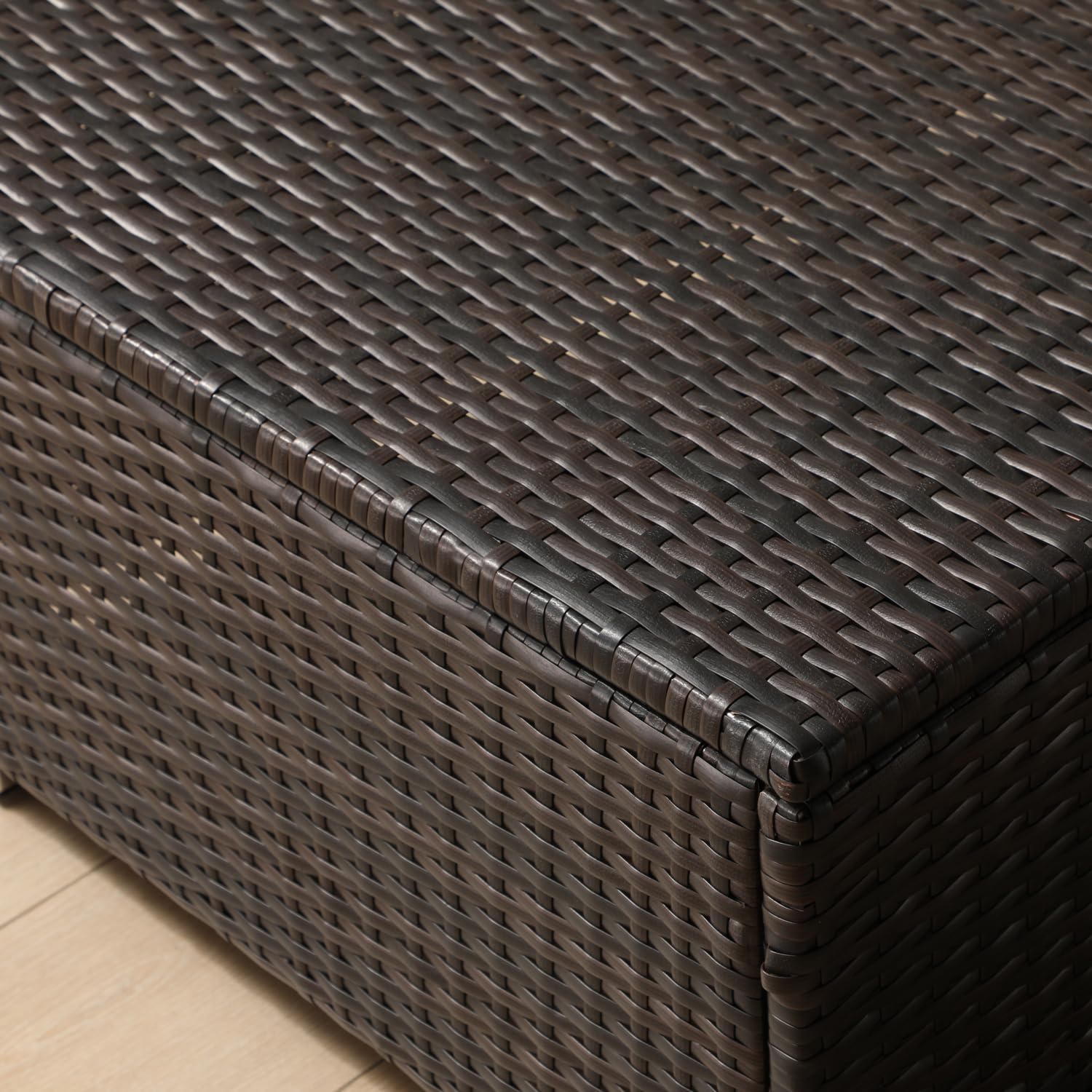 Outdoor PE Wicker Chaise Lounge Set
