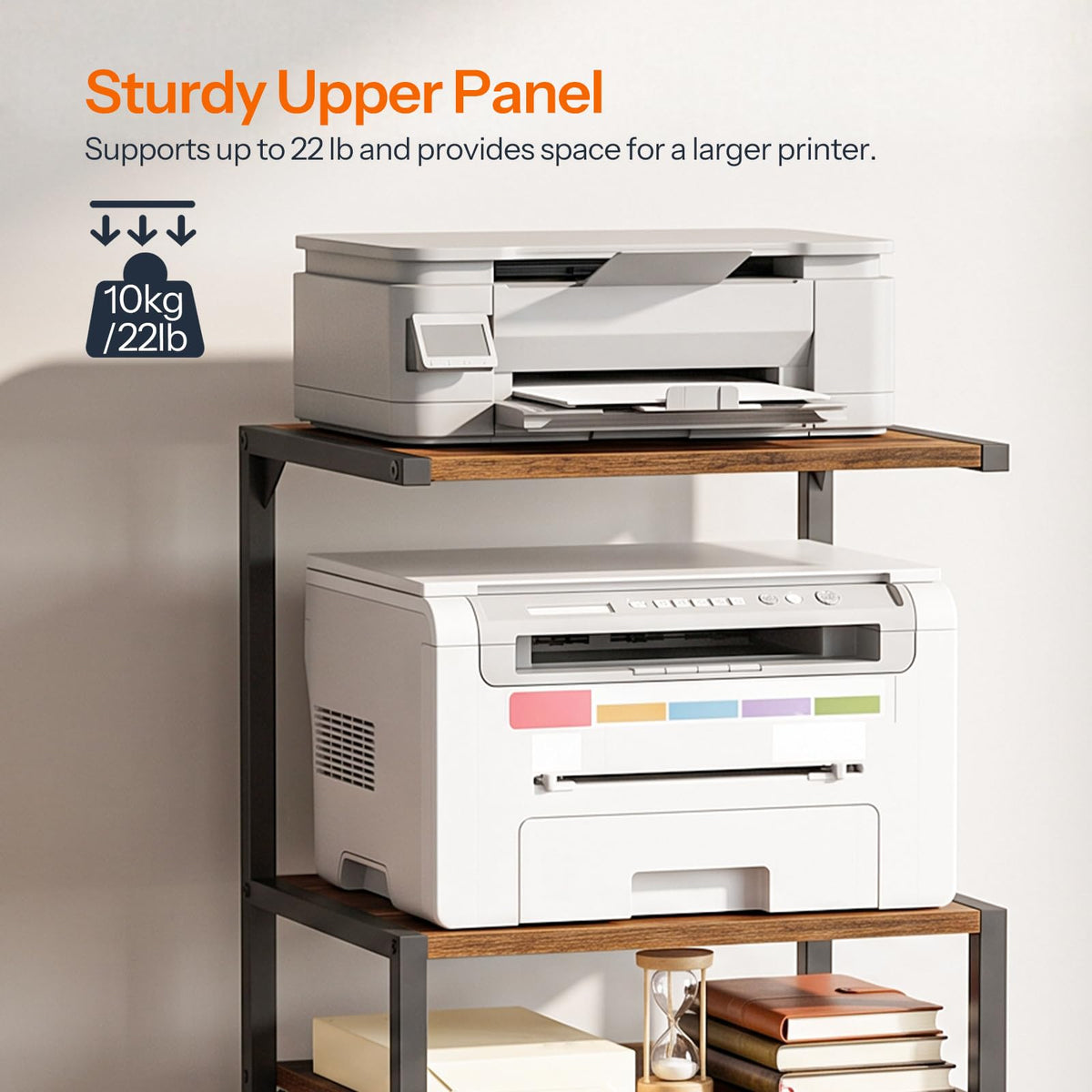 Rolling File Cabinet with Shelves
