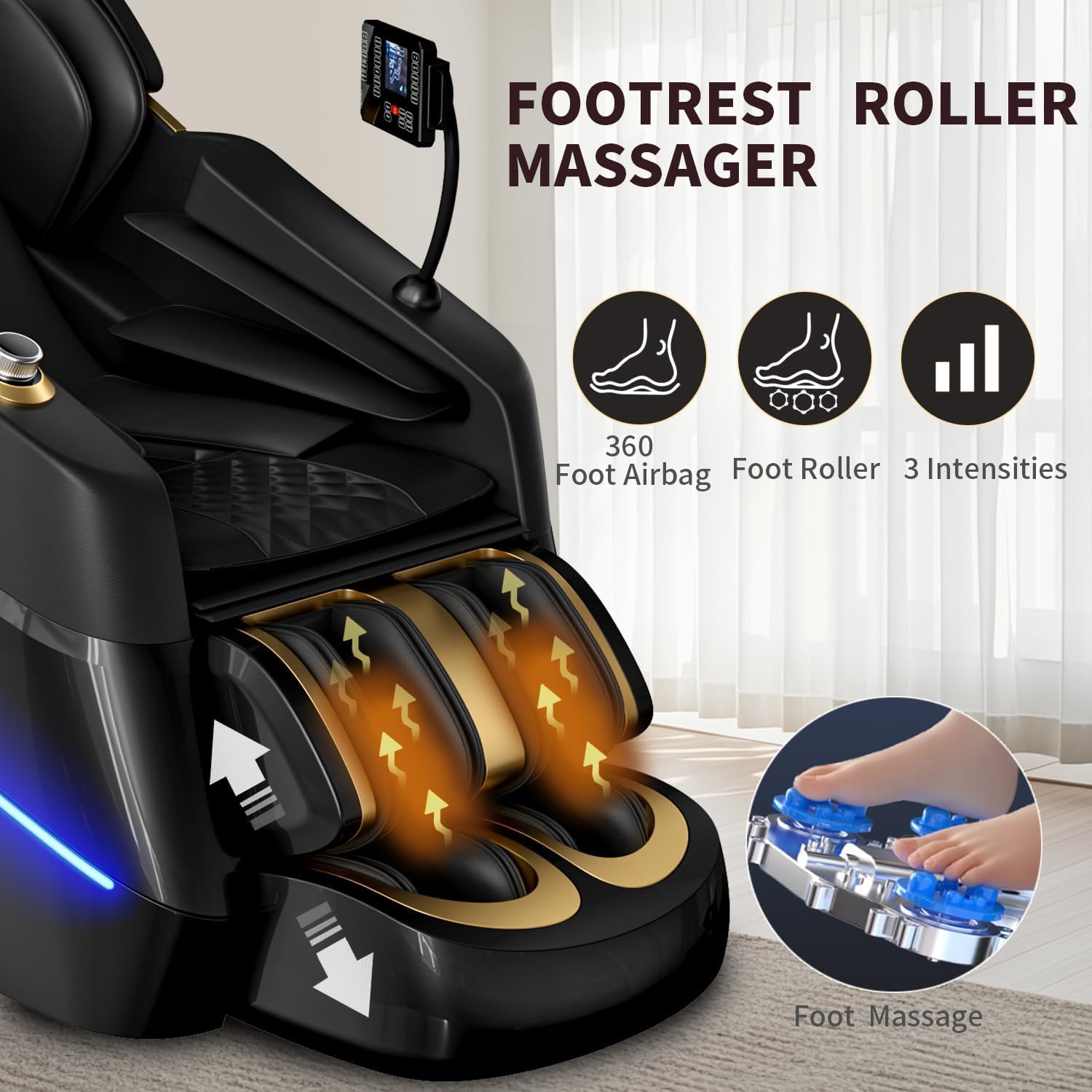 2026 Upgrade Massage Chair sleeping pod Full Body,Zero Gravity 3D SL-Track Shiatsu Massage Recliner Chair Built-in Heat System Airbag Massage with Body Scan, Deep Yoga Stretch, Foot And Back massage