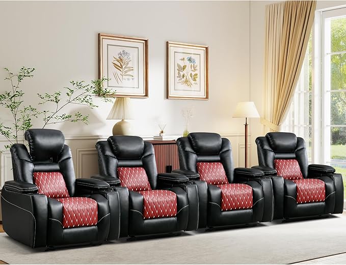 Power Recliner Chair with Adjustable Headrest