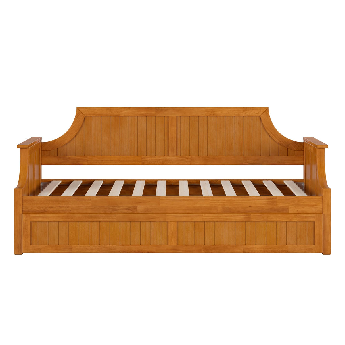 AFI, Cambridge Twin Wood Daybed with Twin Trundle, Light Toffee