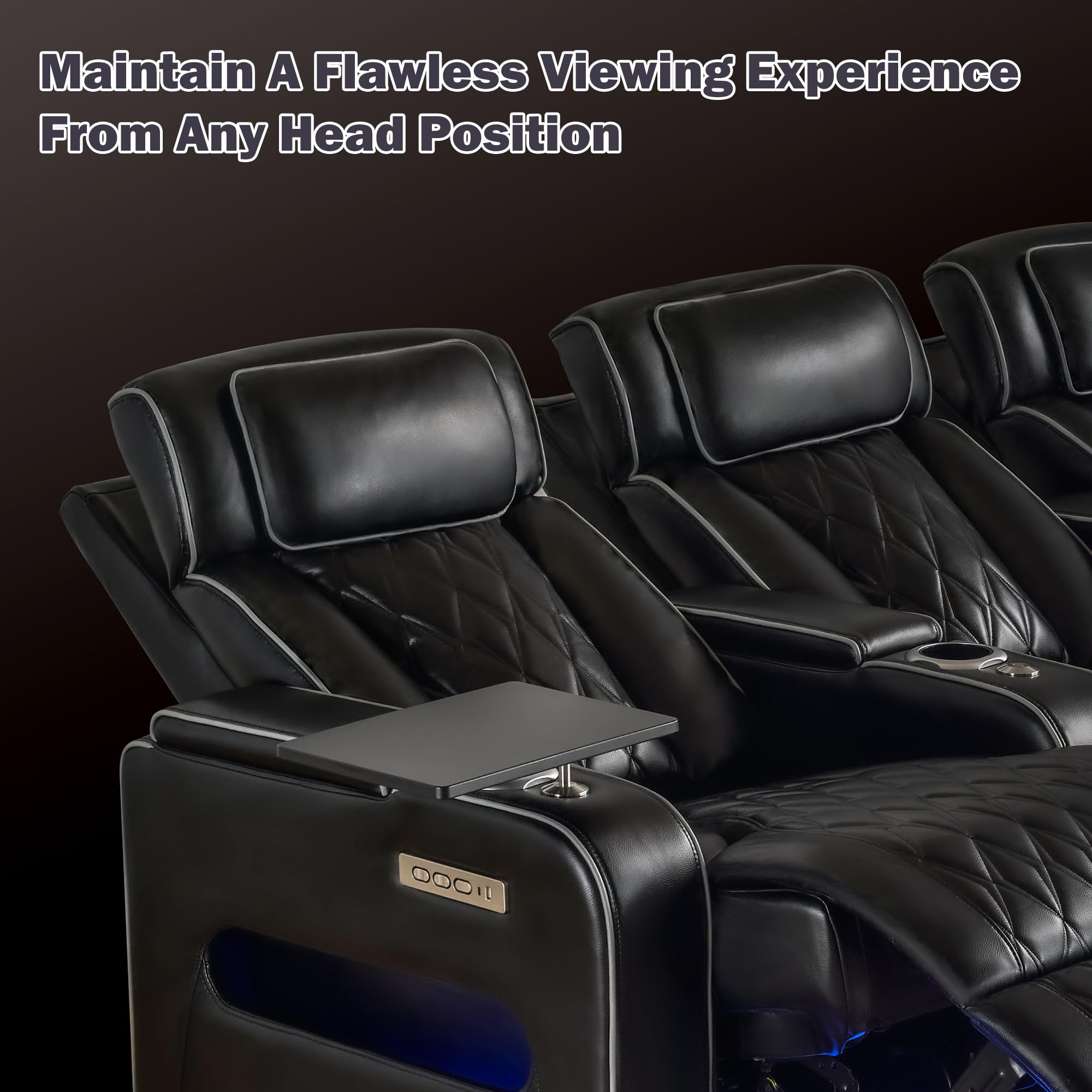 Power Reclining Home Theater Sofa