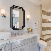 Geometric Black Wall Mirror