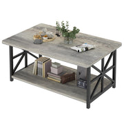 Gray Coffee Table with Storage