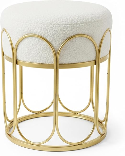 Sherpa Square Ottoman – Boucle Cube Pouf