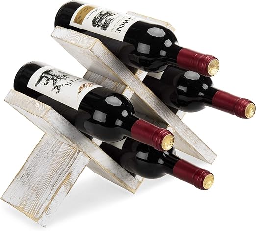 Wall Mounted Wine Rack, 12-Bottle 6-Tier