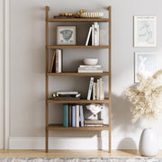5-Tier Wall-Mounted Bookshelf