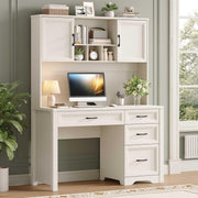 Farmhouse Desk with Hutch