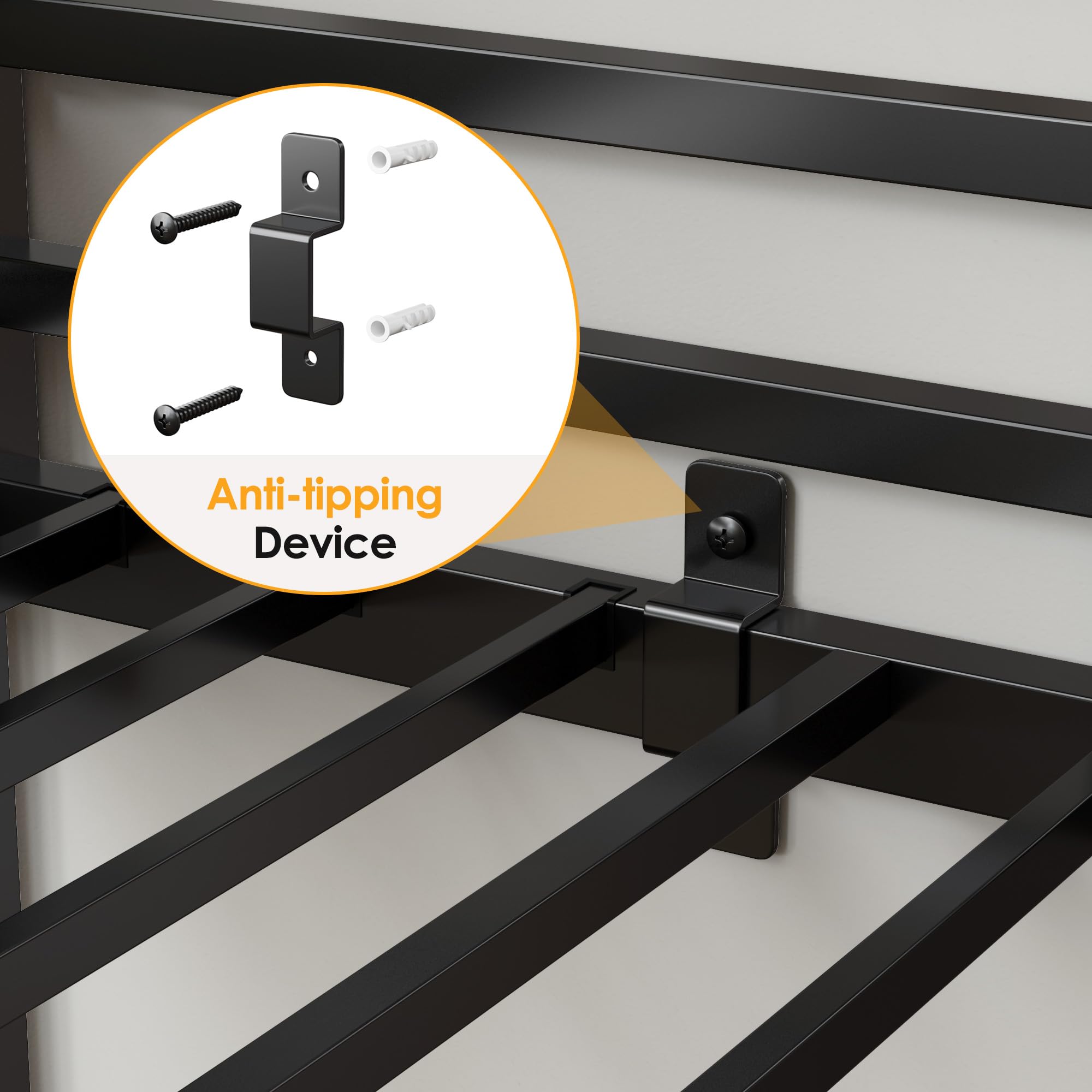 Twin Loft Bed with Storage Stairs