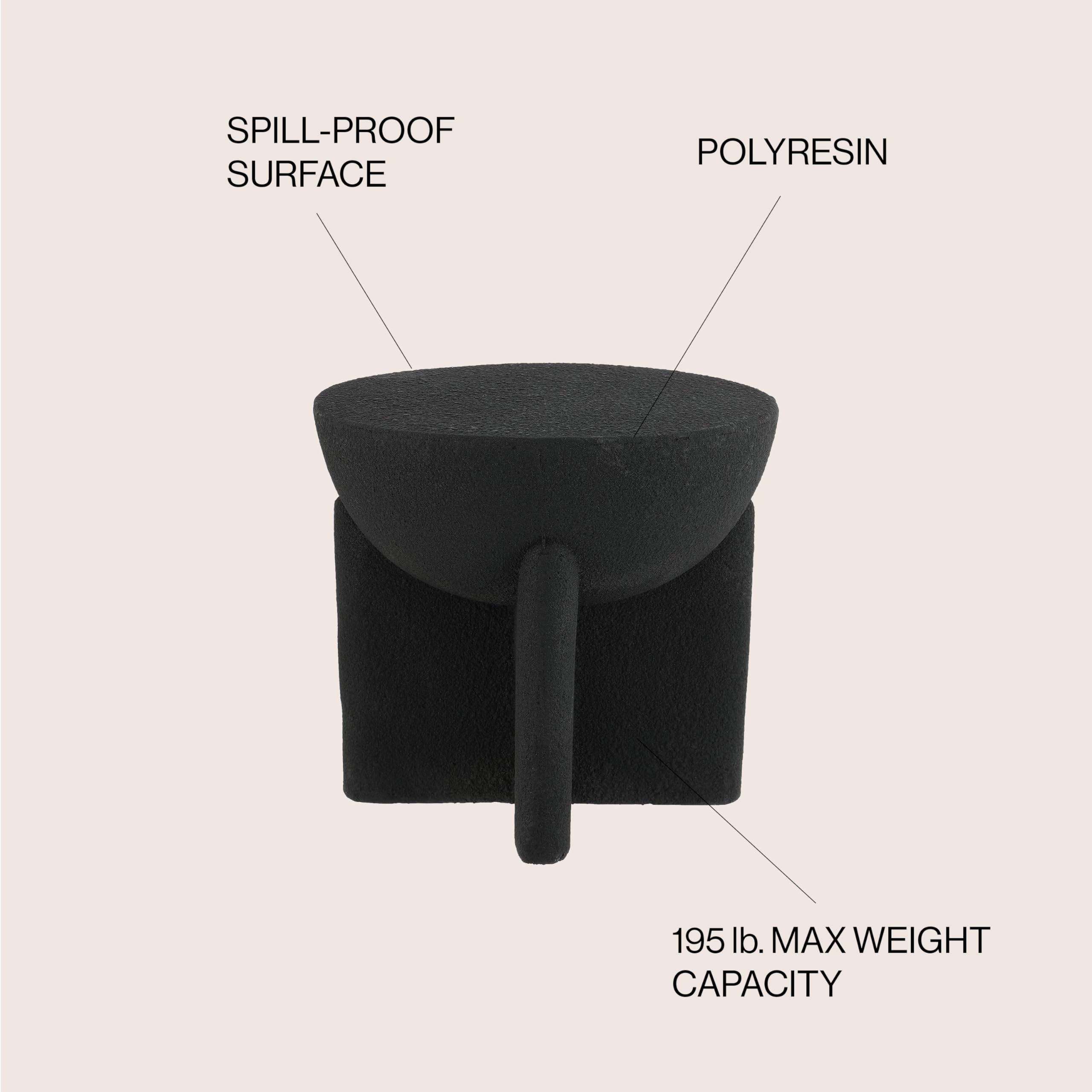 Round Drum Accent Table – Indoor/Outdoor