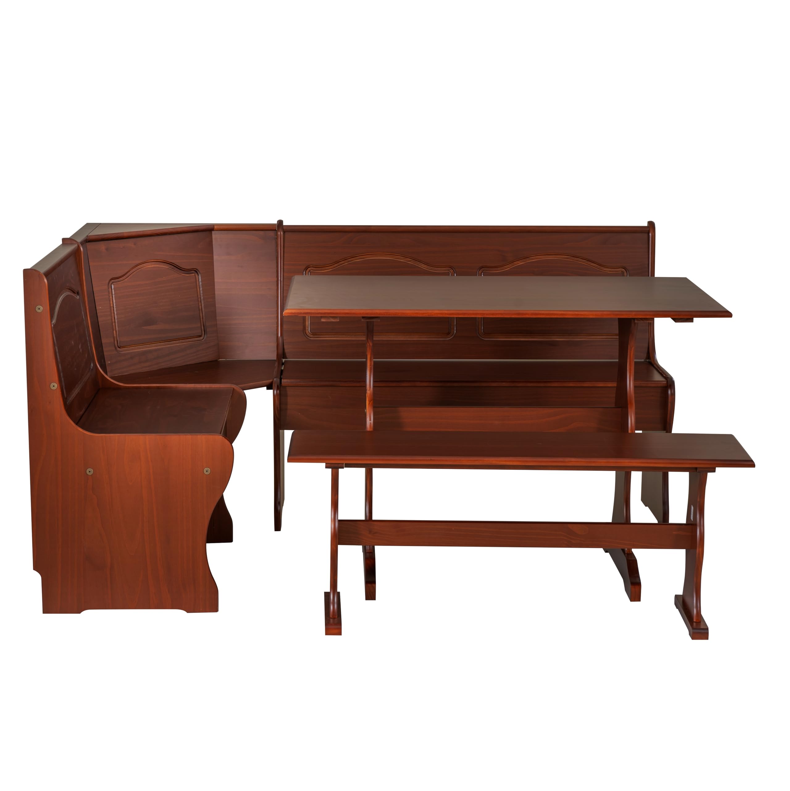Linon Chelsea Walnut Kitchen Nook
