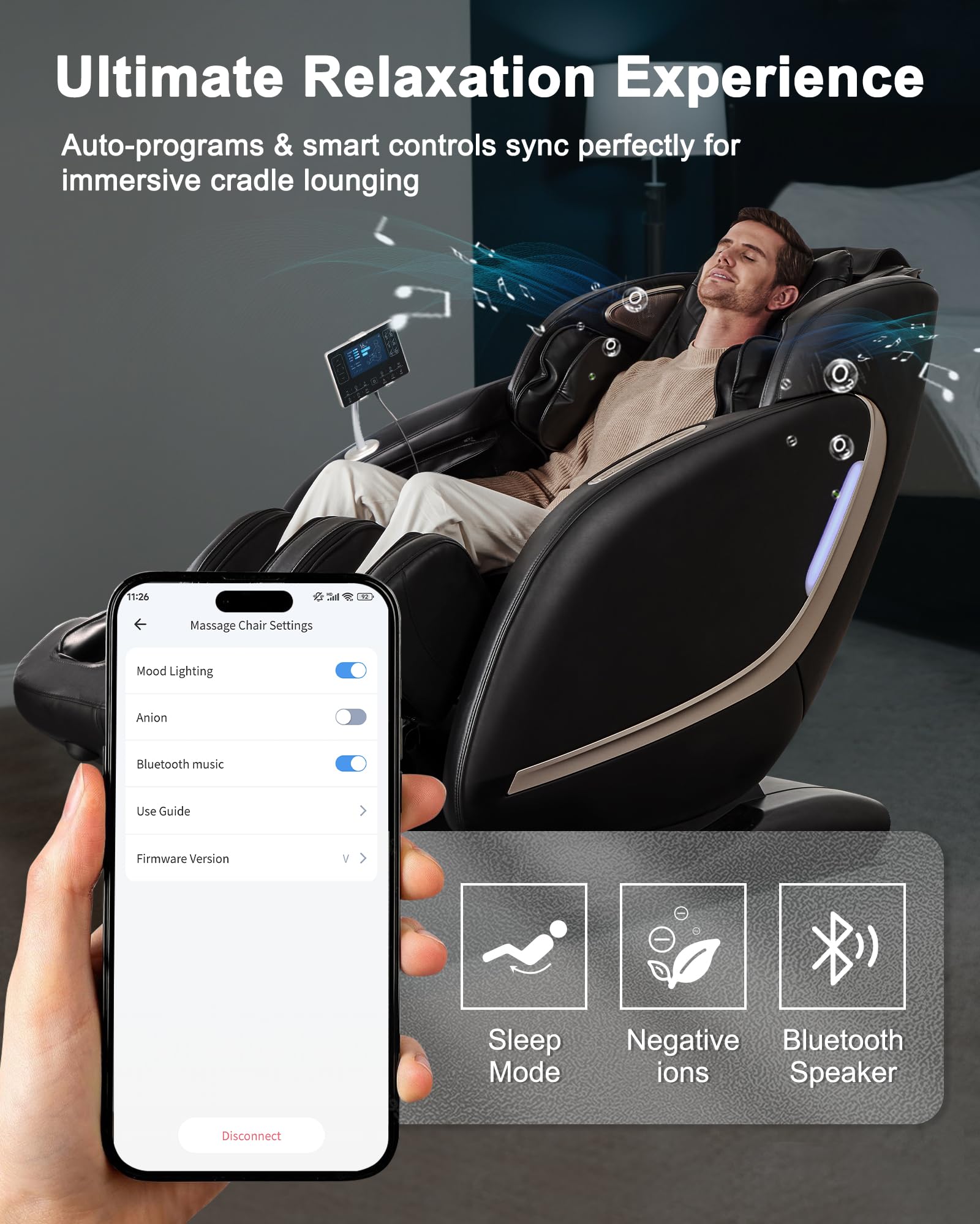 4D SL-Track Full Body Massage Chair with Heat & Zero Gravity