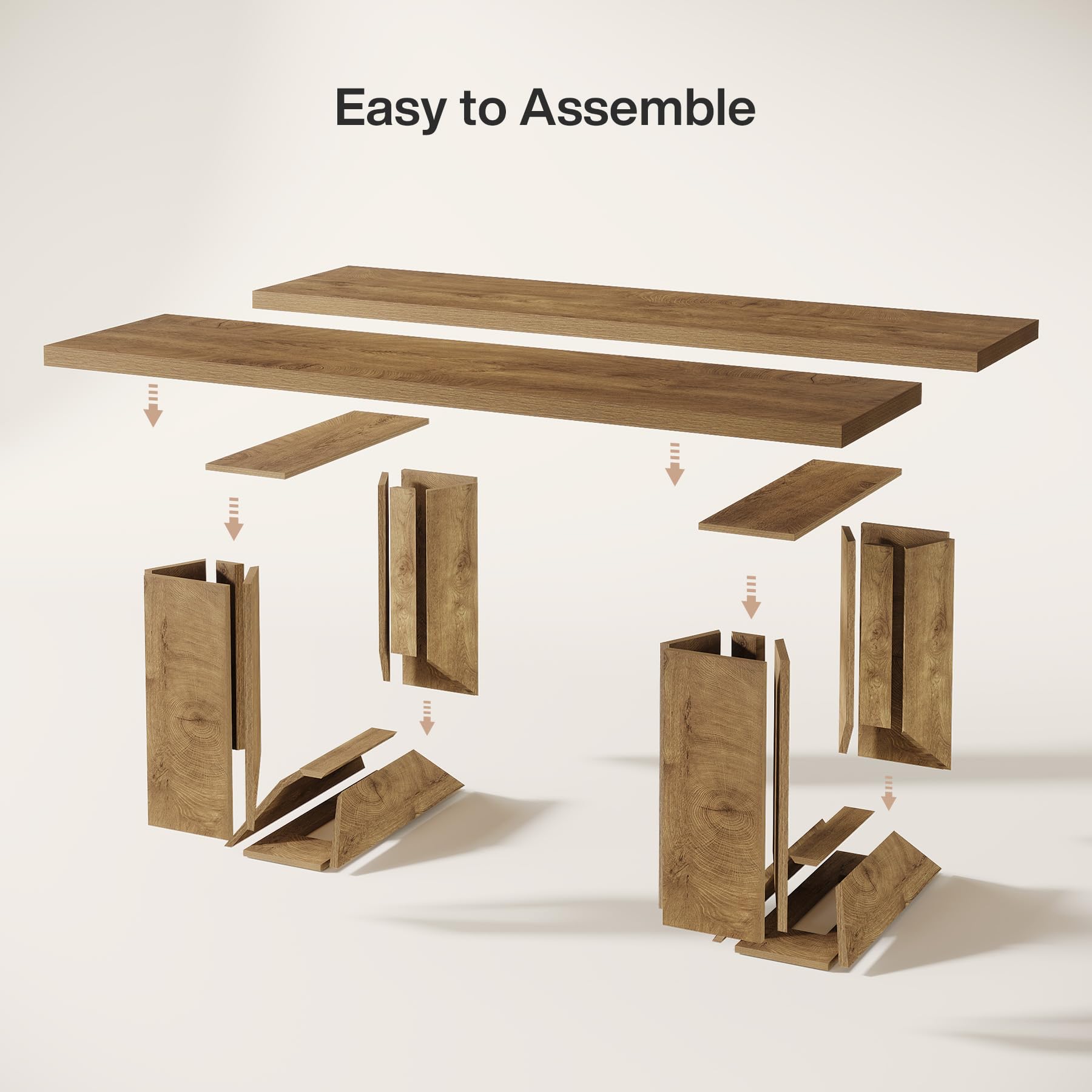 Farmhouse Dining Table, 63" Rectangular