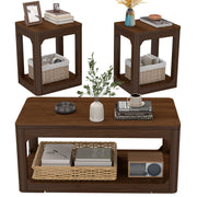 3-Piece Rounded Storage Table Set