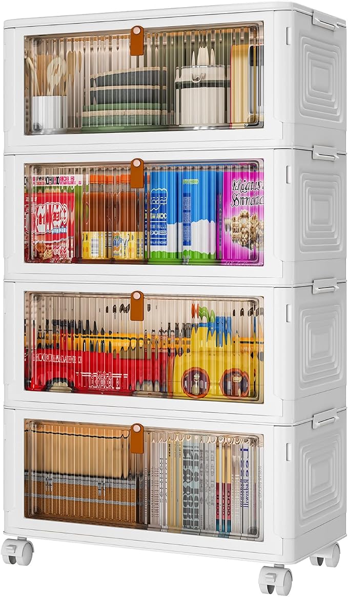4-Tier Stackable Storage Bins