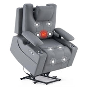 4-Motor Power Lift Recliner Chair with Massage & Heat