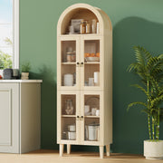 71" Arched Display Cabinet with Acrylic Doors
