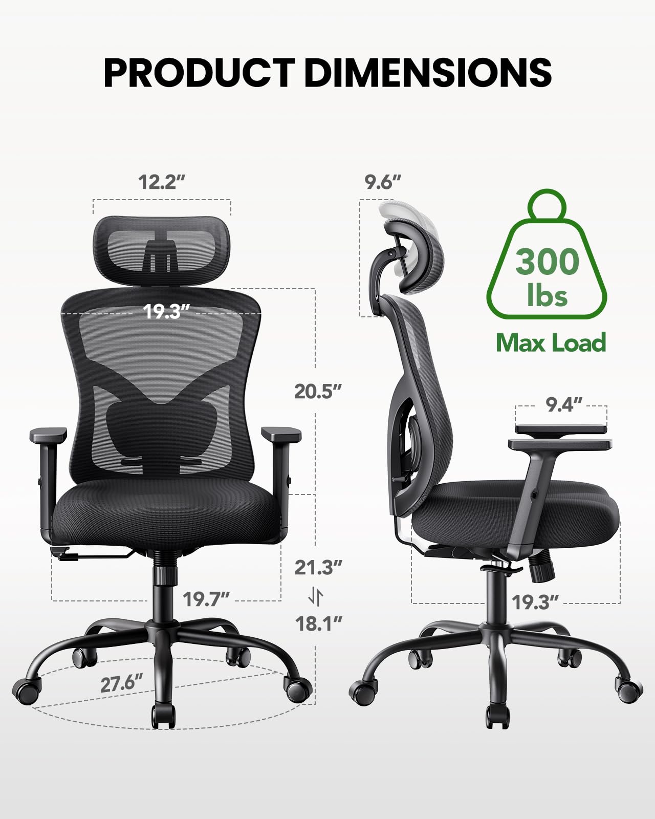 Ergonomic Office Chair with Lumbar Support
