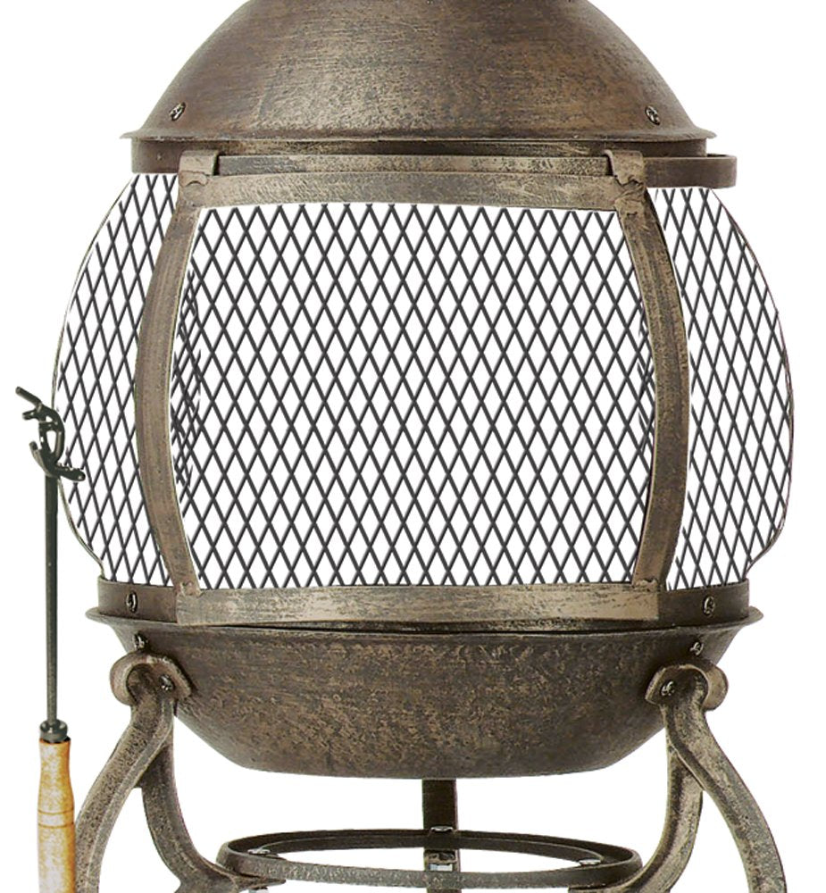 Outdoor Steel Chimenea Fireplace