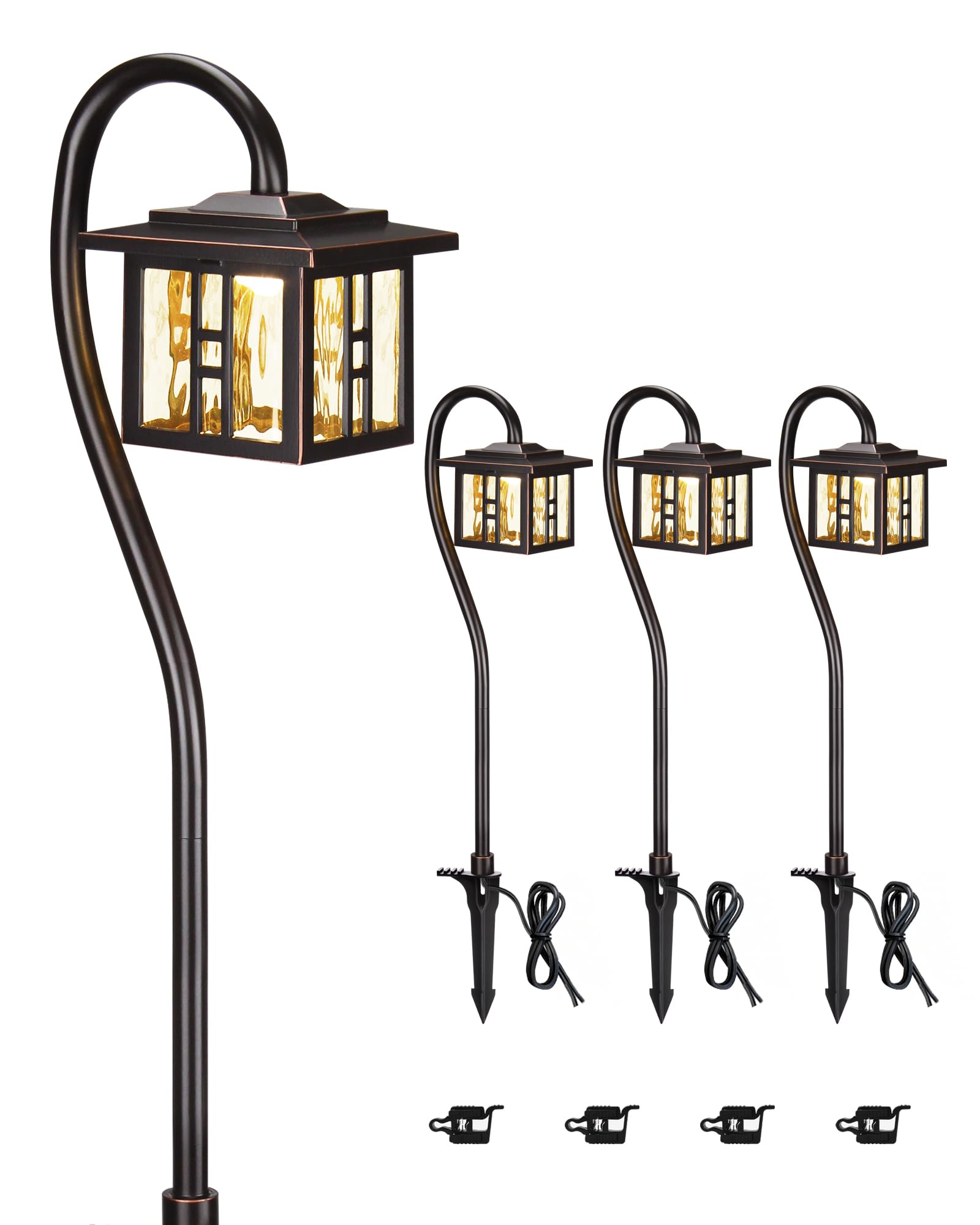 Low Voltage LED Pathway Lights – 4 Pack