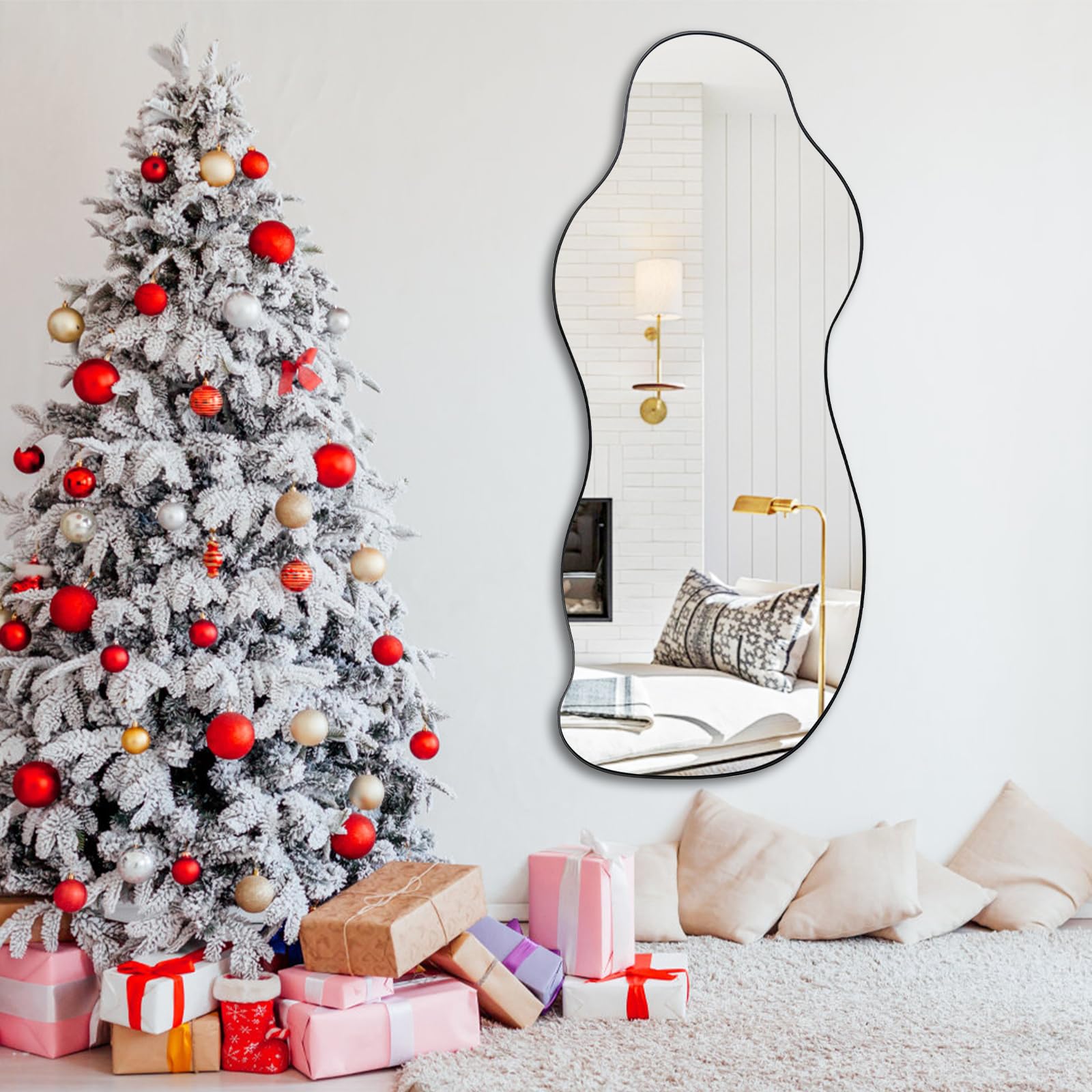 Irregular Frameless Wall Mirror 47.25" x 21.6"