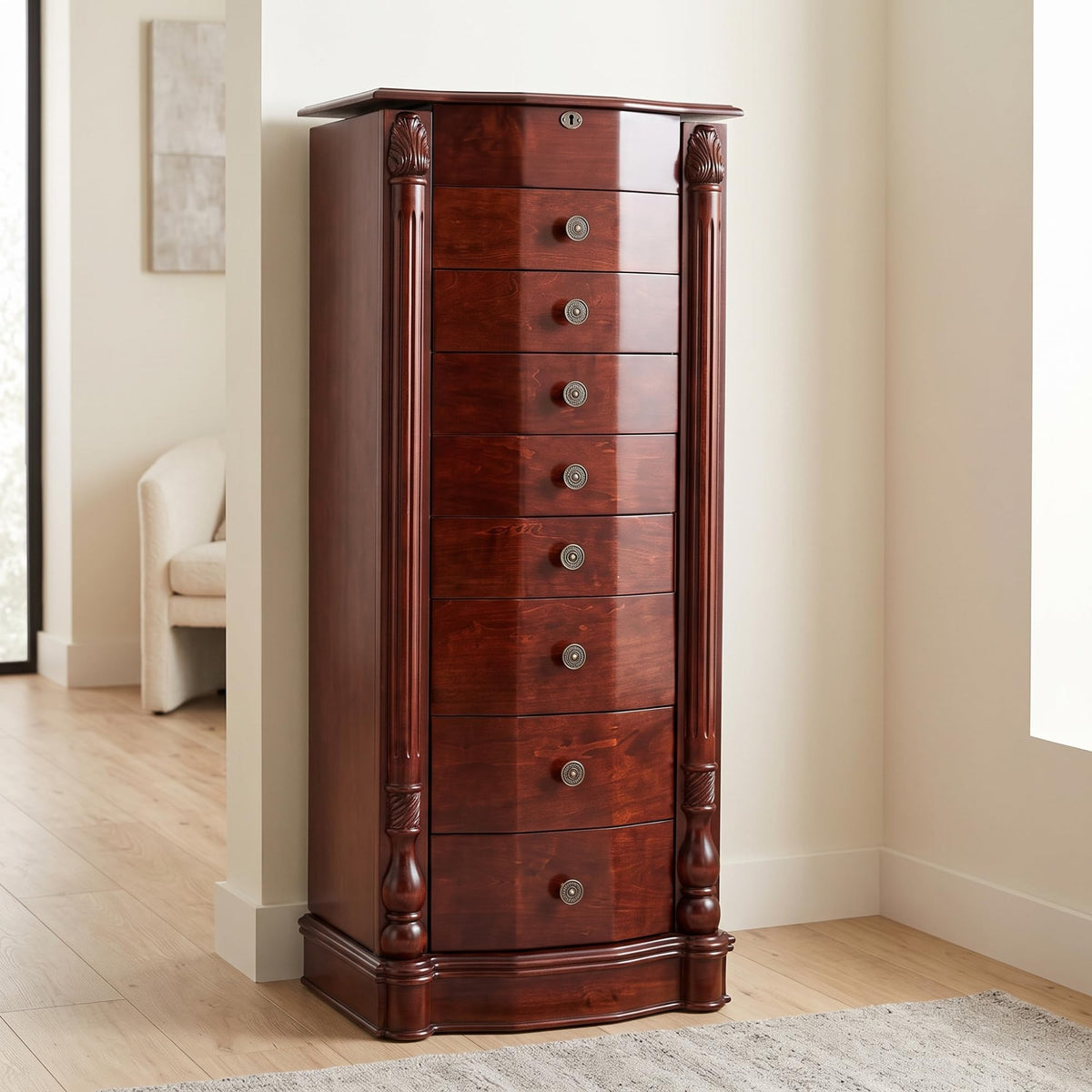 Hives and Honey Florence Large Jewelry Armoire Jewelry Organizer