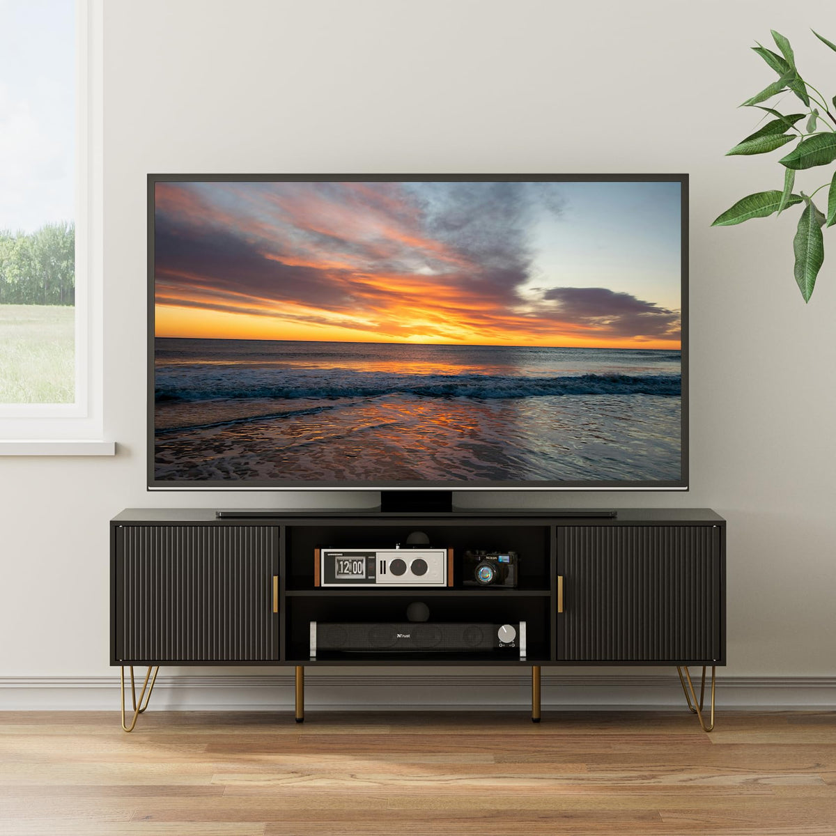 TV Stand with Storage Cabinets