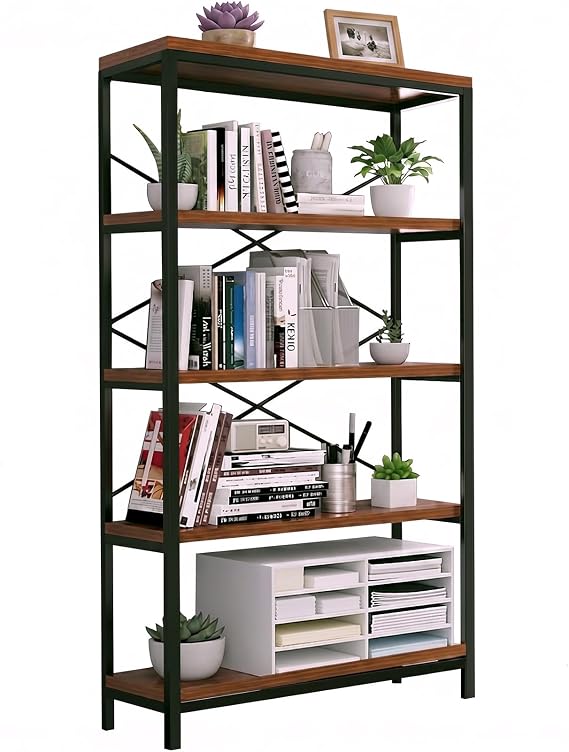 Rustic Industrial Bookshelf