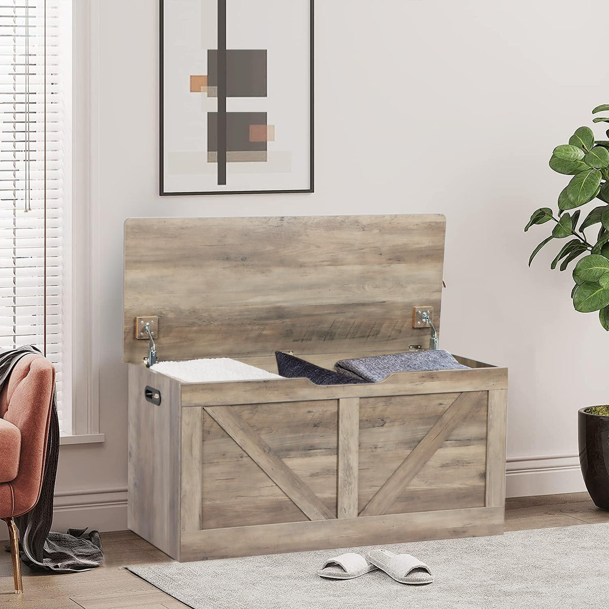 Wooden Storage Bench