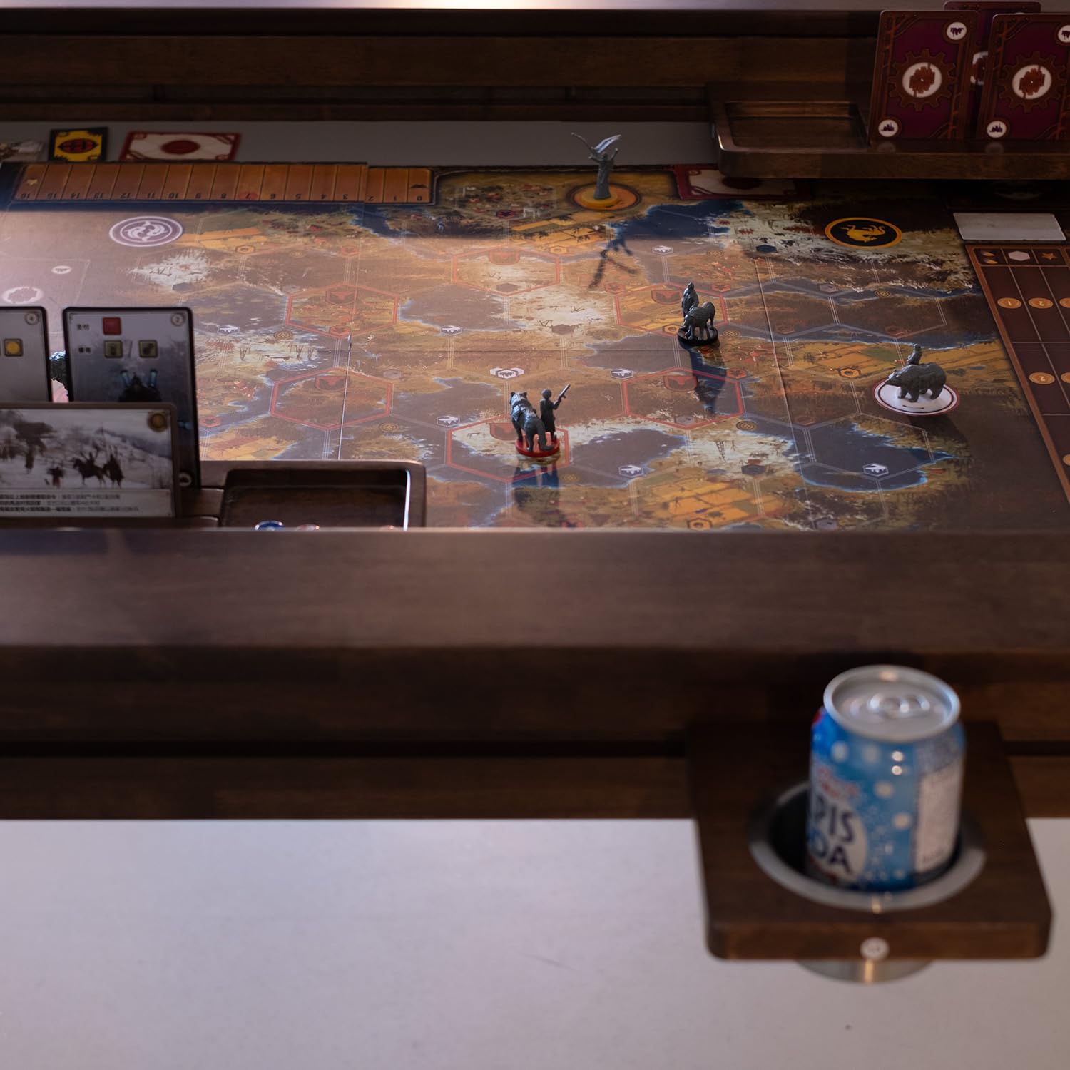 Solid Wood Dining & Gaming Table with Removable Top