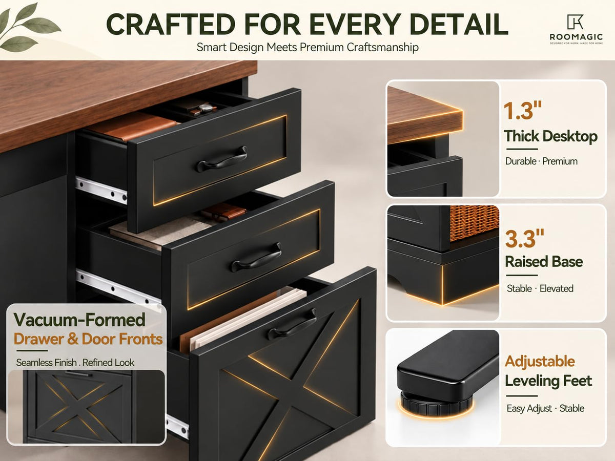 Convertible Standing Desk with Storage