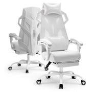 GTPLAYER Office Gaming Chair, Ergonomic Mesh Desk Chair W/Footrest for Adults, WT