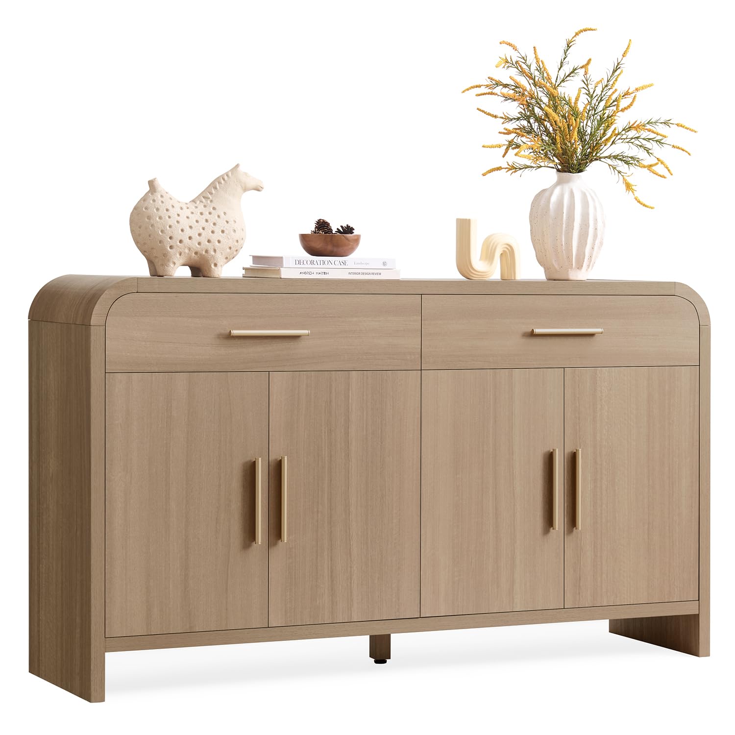 59" Sideboard Buffet Cabinet with Adjustable Shelves