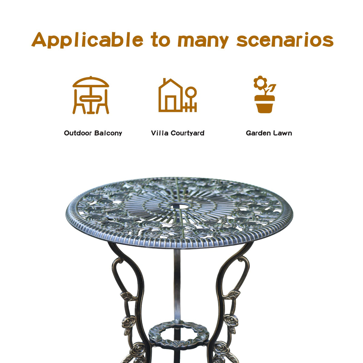 Cast Aluminum Bistro Set