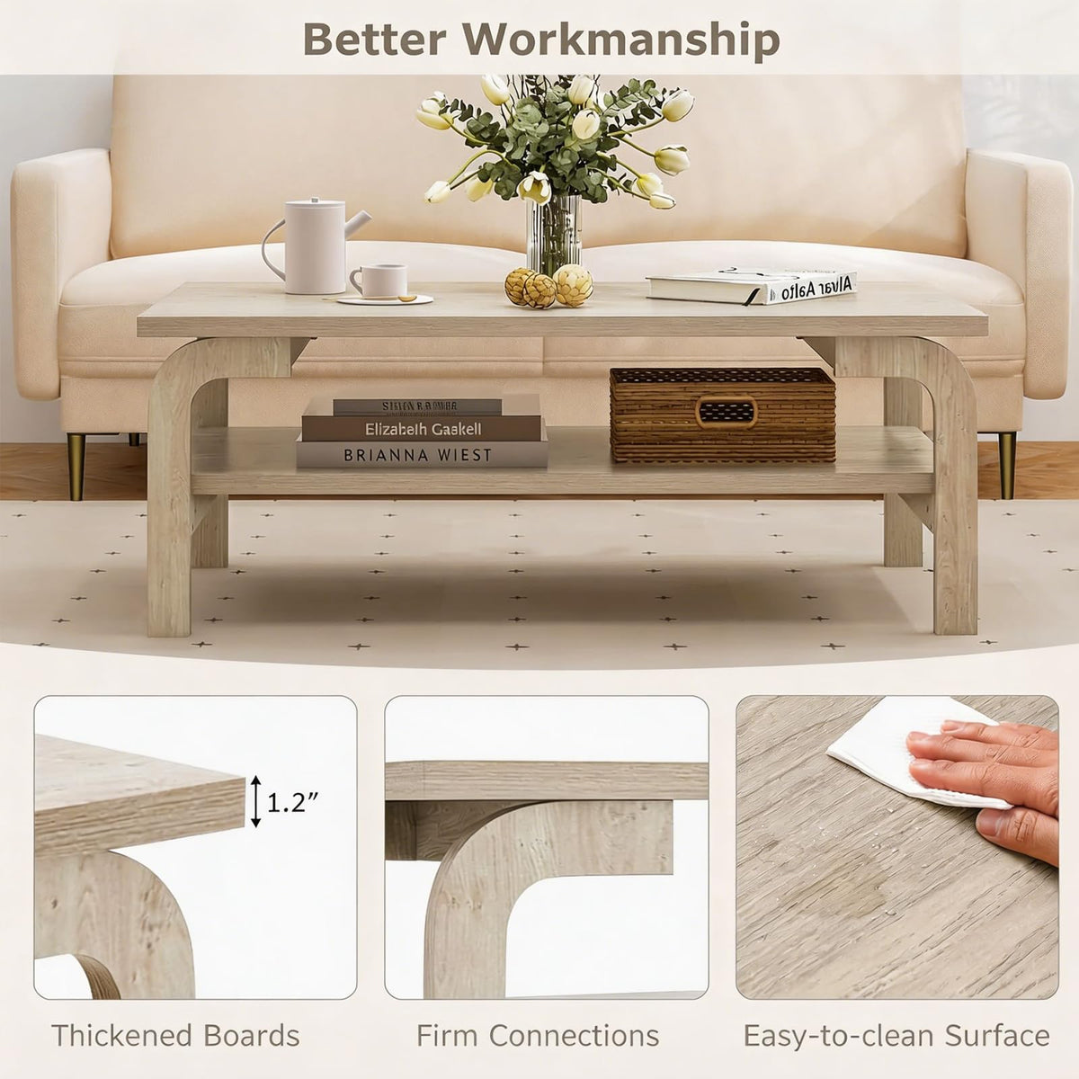 Mid-Century Coffee Table with Storage