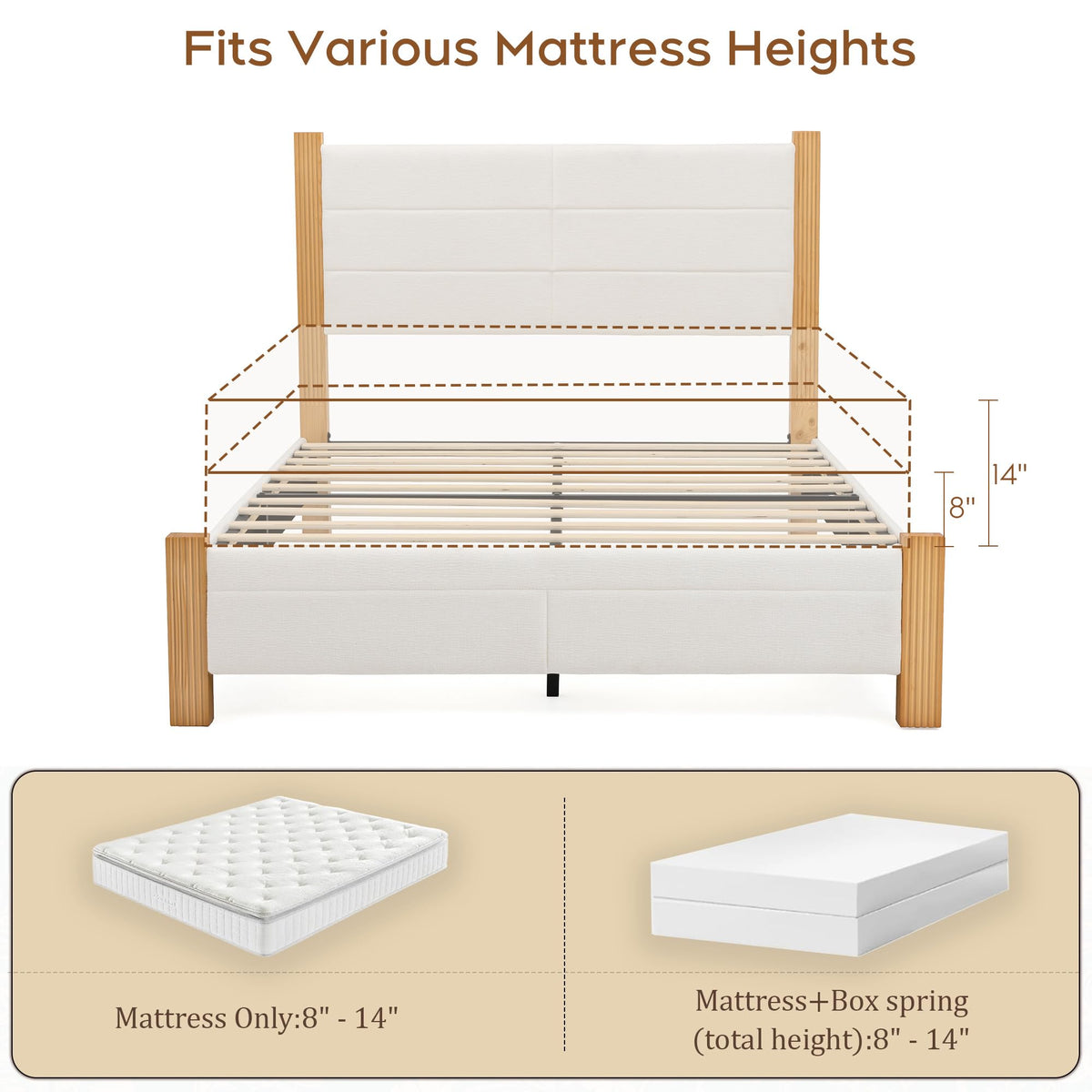 Queen Upholstered Platform Bed